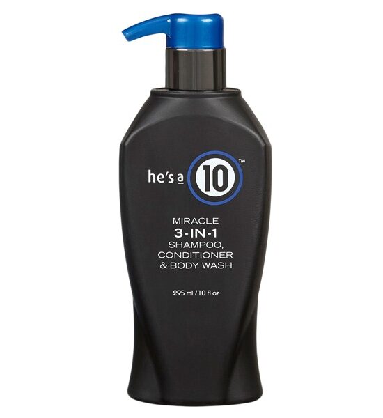 He’s a 10 Mens 3-in-1 Daily Shampoo, Conditioner & Body Wash – 295ml