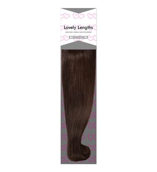 Lovely Lengths Clip-In Extensions 16 Inch 2 Dark Brown