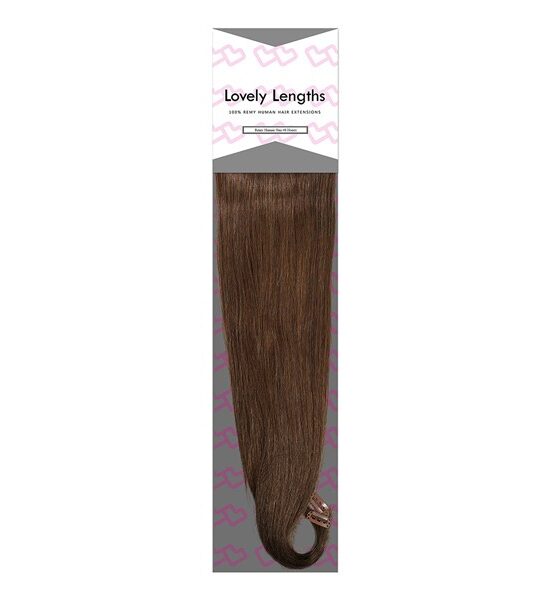 Lovely Lengths Clip-In Extensions 16 Inch 8 Honey Brown