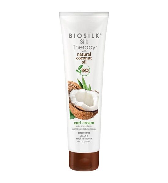 BioSilk Silk Therapy Coconut Oil Curl Cream – 148ml