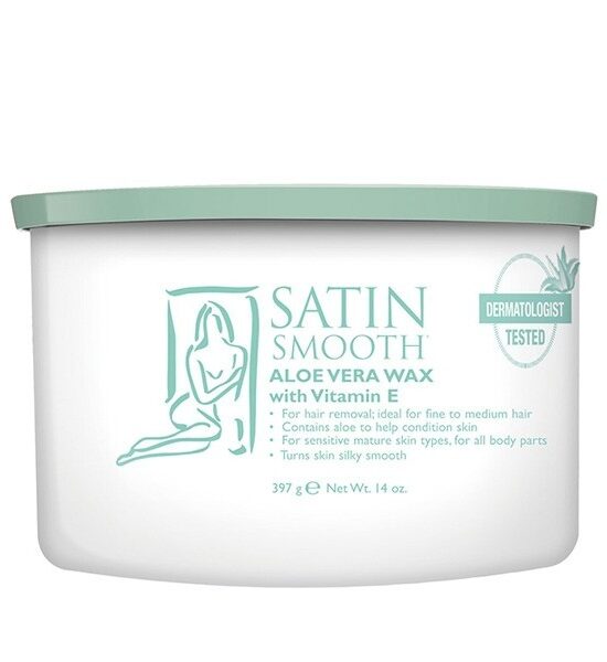 Satin Smooth Aloe Vera Cream Wax – 397g – SSW14AVG