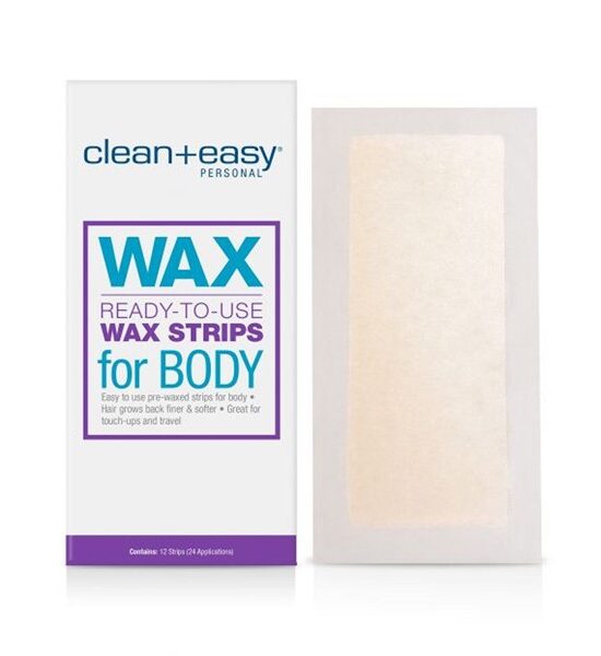 Clean+Easy Ready-To-Use Wax Strips for Body – 12pc