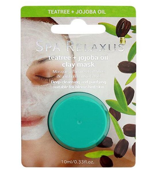 Relaxus Tea tree & Jojoba Oil Clay Mask – 10ml