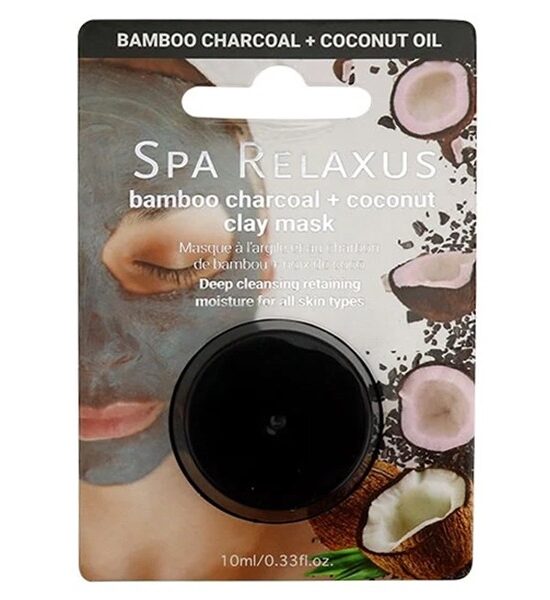 Relaxus Bamboo Charcoal & Coconut Clay Mask – 10ml