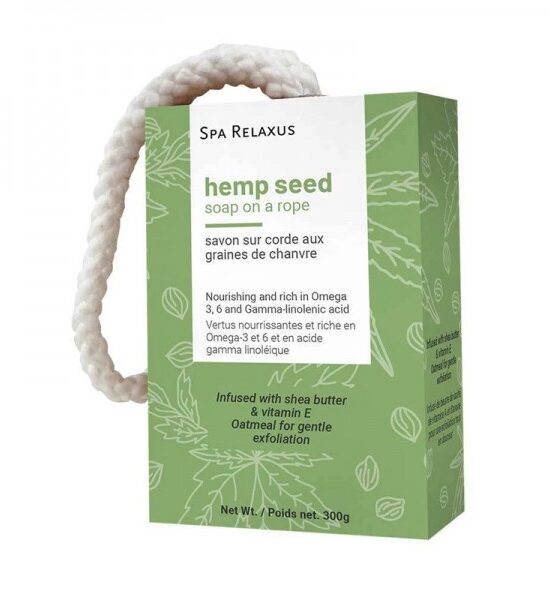 Relaxus Beauty Soap on a Rope – Hemp Seed