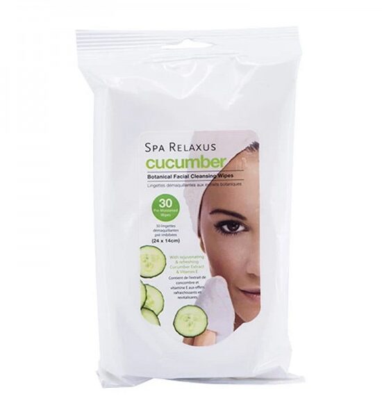 Relaxus Beauty Cucumber Cleansing Wipes