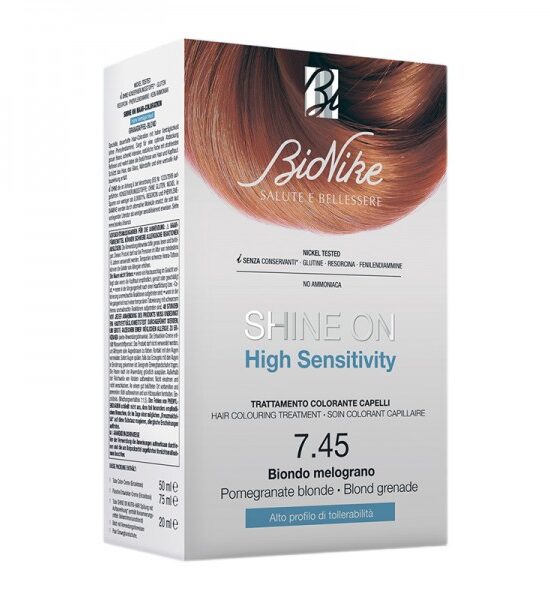 BioNike Shine On HS Hair Colouring Treatment – 7.45 Pomegranate Blonde