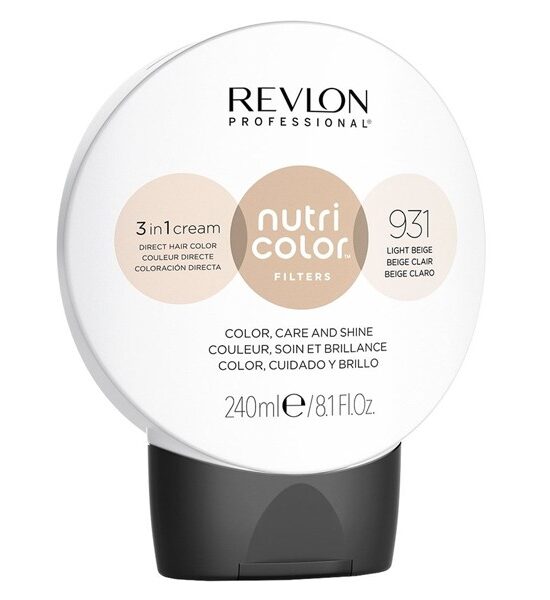 NEW Revlon Professional Nutri Color Filters 931 Light Beige – 240ml